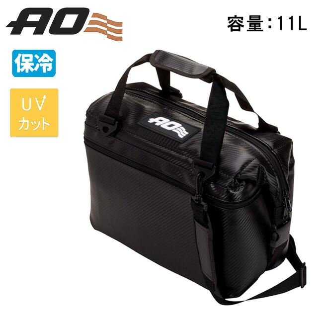 【4/4 20:00～4/10 23:59限定クーポン配布中】●AO Coolers エーオークーラーズ 12パック カーボンソフトクーラー Black AOCR12 【クーラーボックス 保冷バック UVカット カビ予防 アウトドア】
