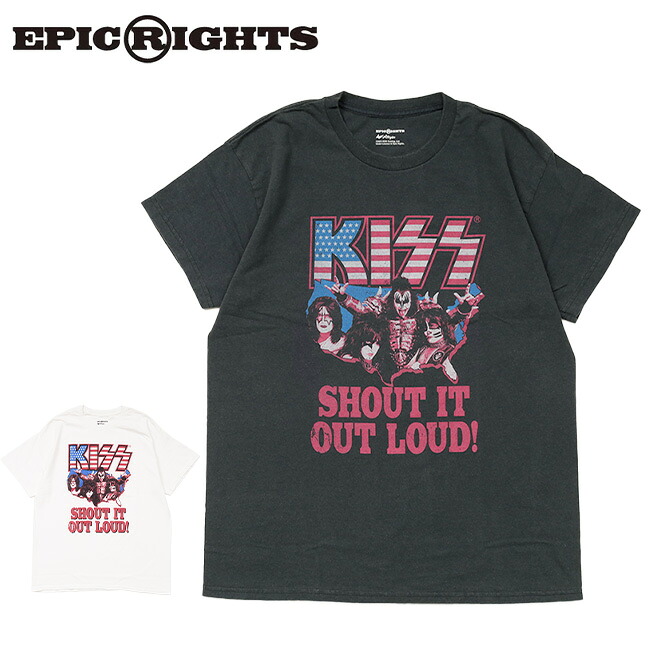 T-shirt Kiss Gene Simmons 'Shout It Out Loud' - Licence Officielle - Noir, 100% Coton - Unisex