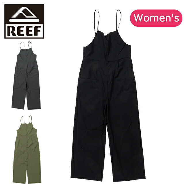 【4/4 20:00～4/10 23:59限定クーポン配布中】●REEF リーフ CAMISOLE OVERALL キャミソールオーバーオール REEF25S-02 【 レディース オールインワン サロペット くるぶし丈 クロップドレングス 水陸両用素材 アウトドア 】