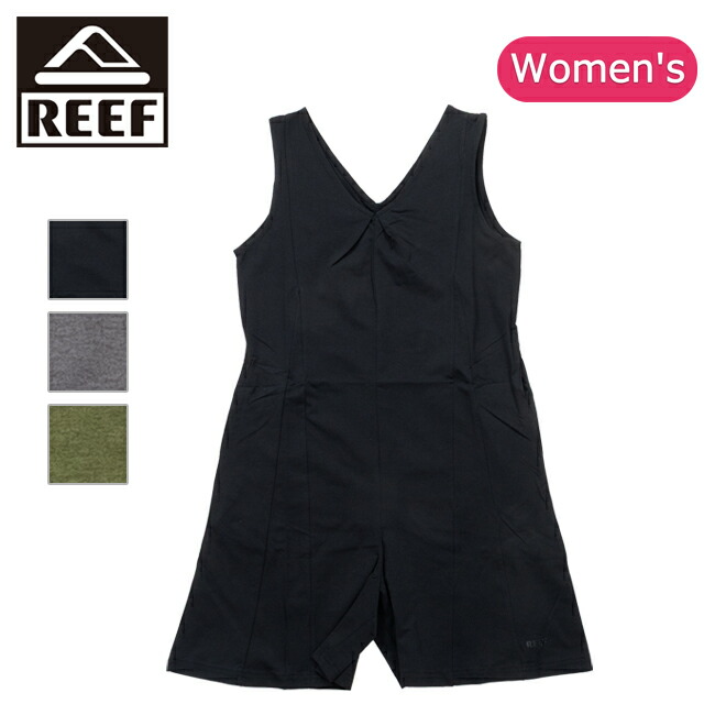 【4/4 20:00～4/10 23:59限定クーポン配布中】●REEF リーフ SHORT SALOPETTE ショートサロペット REEF25S-01 【 レディース ウィメンズ オールインワン サロペット Aライン 水陸両用ラッシュ素材 アウトドア 】