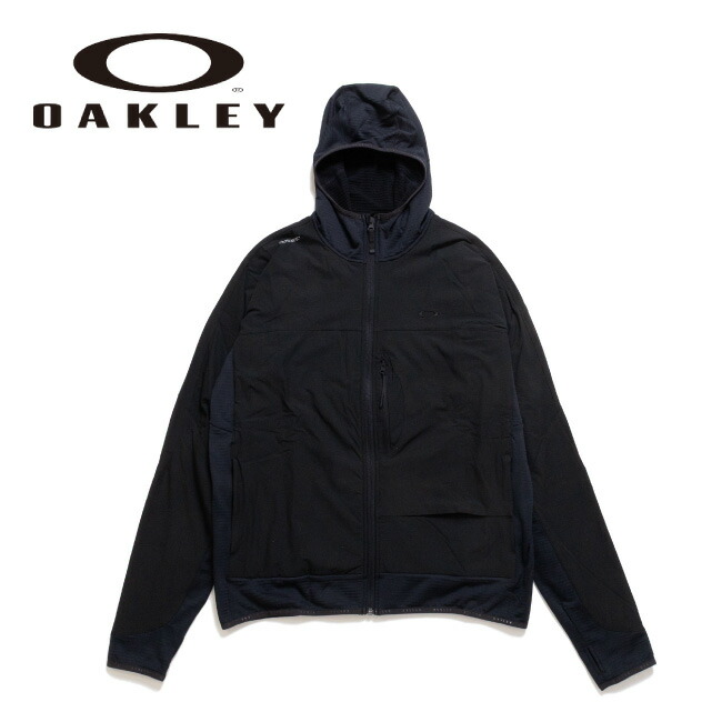 【4/4 20:00～4/10 23:59限定クーポン配布中】●OAKLEY オークリー Bowls Alpha Full Zip Hoodie ボウルアルファフルジップフーディー Blackout FOA407384 【 アウター メンズ 薄手 パーカー アウトドア 防寒 】