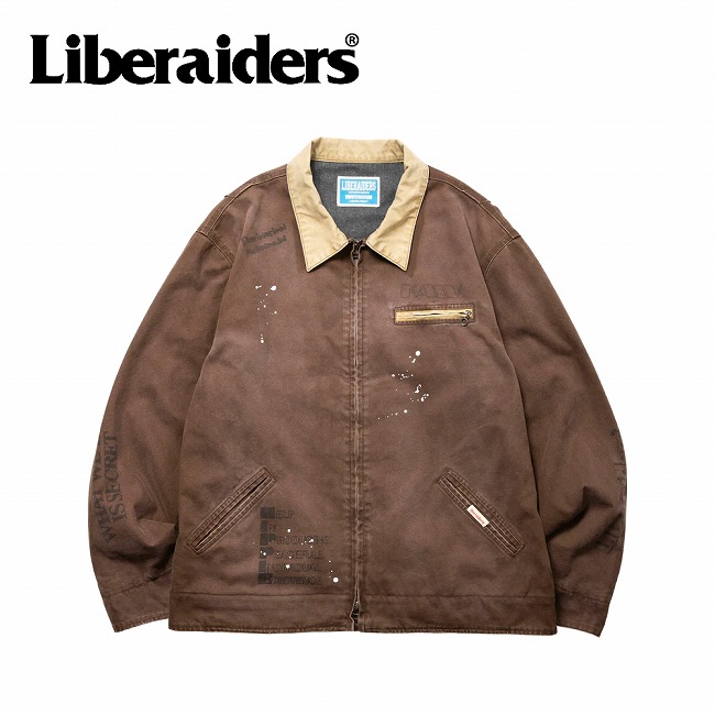 【14日20時～17日9時59分まで使用可能なクーポン配布中】●Liberaiders リベレイダース GARMENT DYED WORK JACKET ガーメントダイワークジャケット 770052503 【 アウター ヴィンテージ ビンテージ フランネル キルティング キャンプ アウトドア 】 20,498円
