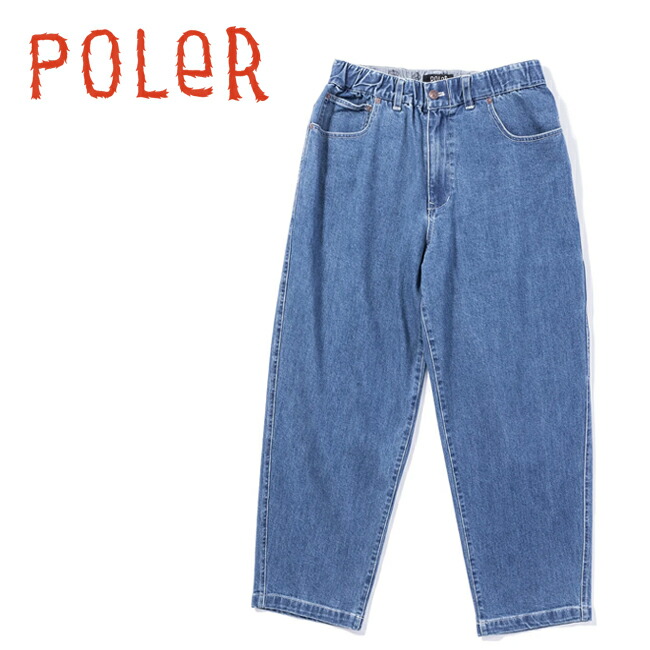 ●POLeR ポーラー TAPERED STRETCH SKATE PANTS テーパードストレッチスケートパンツ 243MCV0052 【 ボトムス ロングパンツ デニム アウトドア 】