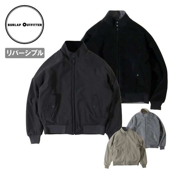 【4/4 20:00～4/10 23:59限定クーポン配布中】●BURLAP OUTFITTER バーラップアウトフィッター REVERSIBLE G-9 JACKET リバーシブルジーナインジャケット 10206 【 アウター フリース 防寒 保温 速乾性 UVカット アウトドア 】