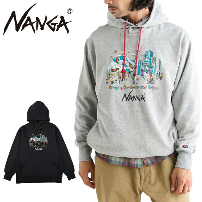●NANGA ナンガ ECO HYBRID SWEAT HOODIE/BOU1 エコハイブリッドスウェットフーディーBOU1 N2530-1Q069Z 【 トップス 長袖 プルオーバー トレーナー パーカー ドロップショルダー 軽量 タウンユース トラベル キャンプ アウトドア 】
