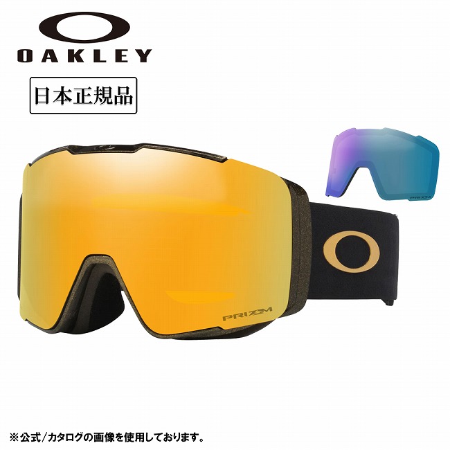 スキー・スノーボードアクセサリー Oakley LINE MINER INFERNO Oakley Line Miner™ L Snow Goggles - MVP Exclusive - Black Blue