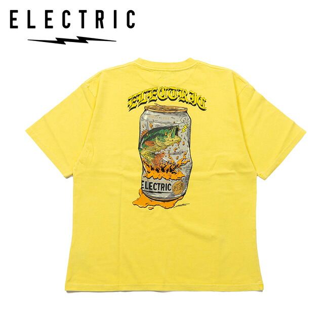 ●ELECTRIC エレクトリック Beer Can S/S Tee ビアカンショートスリーブティー Pigment Yellow E26ST15P 【 トップス 半袖 Tシャツ 綿 コットン キャンプ アウトドア 】【メール便・代引不可】