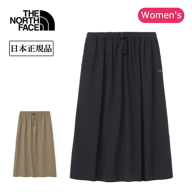 ●THE NORTH FACE ザ・ノース・フェイス Journeys Gather Skirt ジャーニーギャザースカート NBW32660 【 レディース ウィメンズ UPF50+ UVカット タウンユース アウトドア 】