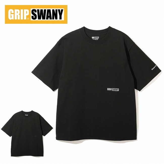 【4/4 20:00～4/10 23:59限定クーポン配布中】●GRIP SWANY×NEWERA グリップスワニー×ニューエラ WIDE BOX LOGO TEE ワイドボックスロゴティー GSMCT-201 【 トップス Tシャツ コラボ ワイドシルエット コットン 綿 アウトドア 】【メール便・代引不可】
