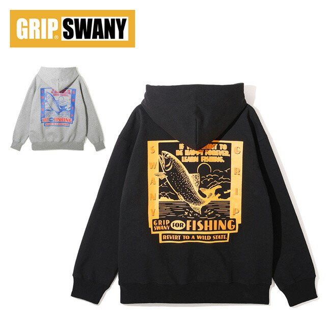 ●GRIP SWANY グリップスワニー FOREVER FISHING HOODIE フォーエバーフィニッシュフーディ GSMCT-185 【 トップス パーカー スウェット 釣り フィッシング キャンプ アウトドア 】 9,240円