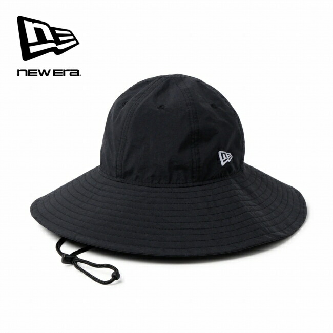 ●NEWERA ニューエラ エクスプローラー ワイドブリム ナイロン ブラック 14744705 【 帽子 ハット 日よけ アウトドア ユニセックス 速乾 撥水 】