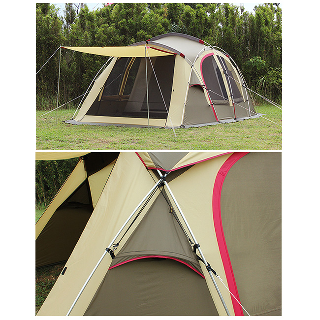 Campal Japan キャンパルジャパン ドームテント パタゴニア シュナーベル5 Crocs ブラウン サンド レッド 2773 Tentarp Stream Trail Tent お買い得 即日発送 Highball Campal Japan キャンパルジャパン アウトドア