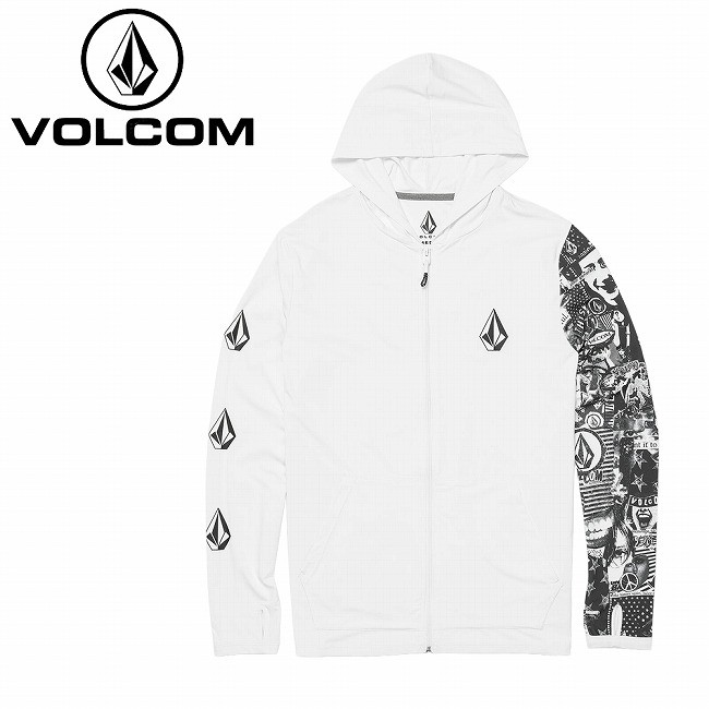 【楽天市場】 VOLCOM ボルコム Iconic Stone Hood Collage Long Sleeve UPF 50 ...