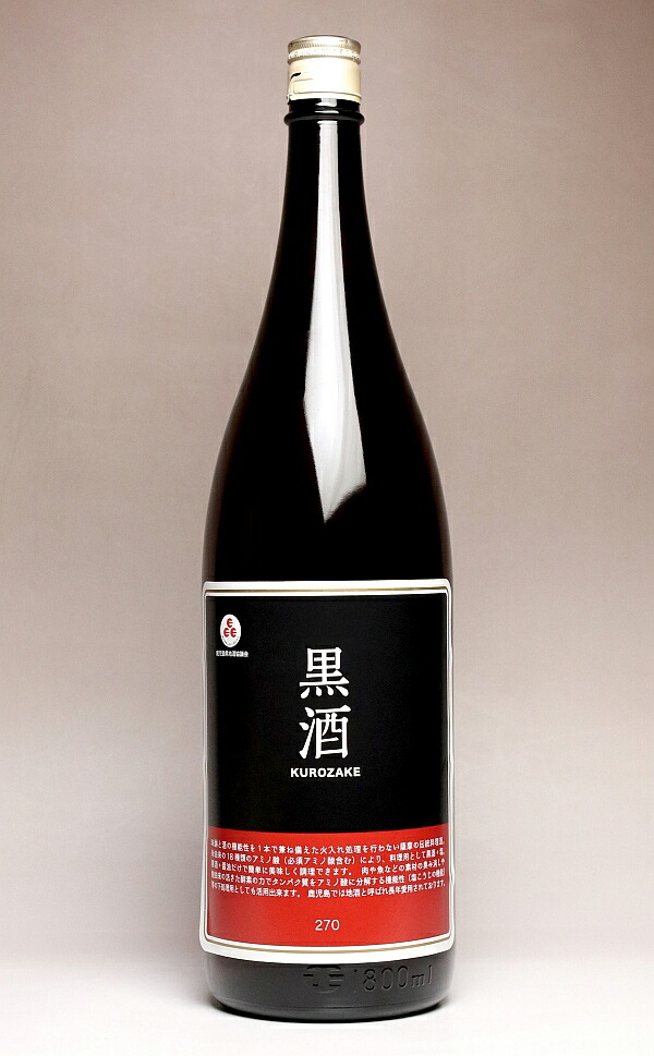 楽天市場】黒酒500（金ラベル）13度1800ml 【東酒造】(地酒 料理酒