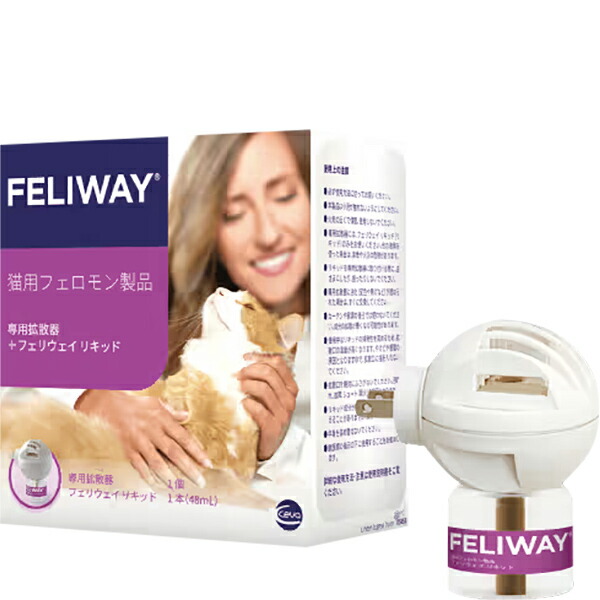 【最安】フェリウェイ リキッド 48ml 猫用 交換用ボトル ５個 FELIWAY フェリウェイ リキッド 48ml 猫用 フェロモン 交換用