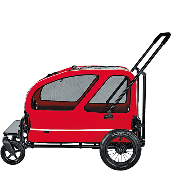 【送料無料】【正規品】エアバギー ～ドッグカート キャリッジ+ルーフ ベリーレッド ［Air Buggy for Dog～CARRIAGE］｜わんにゃんStyle