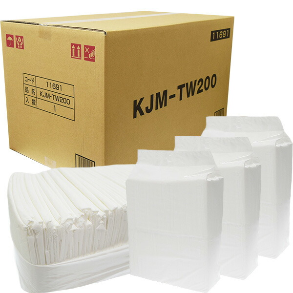 【送料無料】徳用 国産 厚型ペットシーツ ワイド KJM-TW200 200枚（50枚×4袋）〔2602214dt〕〔2603214dt〕 4,848円