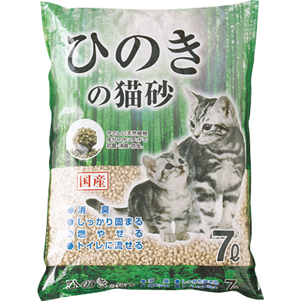 楽天市場】ひのきの猫砂 7L : ペットの専門店コジマ楽天市場店
