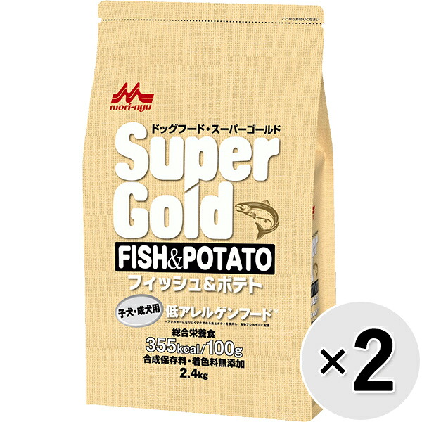 【仕掛ける売りわたす】百貨店ゴールド 魚族＆ジャガタラ芋 犬ころ・成犬用 2.4kg×2コ