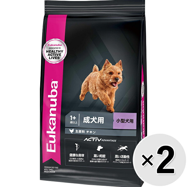 【書き割り売りわたす】ユーカヌバ 成犬用 小型犬用 1歳以上 7.5kg×2コ〔26040535dd〕
