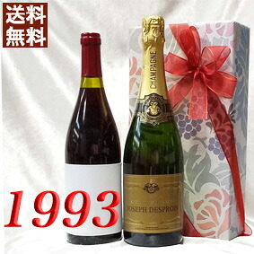 シャンパン・白と 1993年 赤ワイン 750ml 2本セット（無料ギフト包装） サン・イシドロ　グラン・レゼルバ [1993] スペイン ヴィンテージ ワイン 贈り物 [1993] 平成5年 お誕生日 結婚式 結婚記念日 プレゼント 誕生年 生まれ年 wine｜ヒグチワイン Higuchi Wine