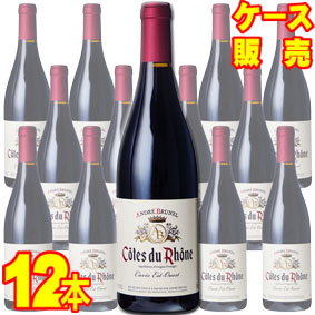 コート デュ ローヌ ルージュ エスト ウエスト 750ml 12本セット　ケース販売【正規品・取り寄せ品】アンドレ ブルネル フランスワイン/コート デュ ローヌ/赤ワイン/重口/フルボディ/ 750ml × 12 【まとめ買い】【ケース売り】【業務用】【稲葉】