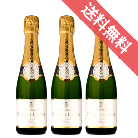 コント・ド・ラモット ハーフボトル 3本セット Comte de Lamotte 375ml コント・ド・ラモット/フランスワイン/シャンパーニュ/シャンパン/辛口/ 375ml × 3 【 通販 販売】【まとめ買い 業務用 にも！】
