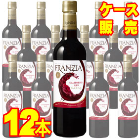 【メルシャン ワイン】ザ・ワイングループ 　フランジア　フランジア　赤　12本セット・ケース販売 【正規品・取り寄せ品】 Franzia Red アメリカ/カリフォルニアワイン/赤ワイン/ライトボディ/ 750ml × 12 【メルシャンワイン】【まとめ買い】【業務用】