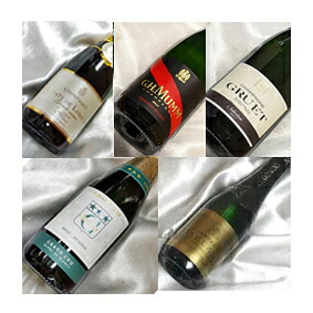 シャンパン づくし ハーフボトル 飲み比べ 5本セット 実力派　Ver.29 ギフトセット 誕生日プレゼント 贈り物にも！ 【375ml×5】【ハーフワインセット】【シャンパン スパークリング ワイン セット】【ハーフサイズ】【 通販 販売】 15,054円
