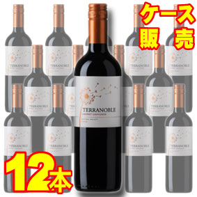 テラノブレ　カベルネソーヴィニヨン（ＳＣ）12本セット・ケース販売 【正規品・取り寄せ品】 TERRANOBLE　CABERNET SAUVIGNONr チリ/チリワイン/赤ワイン/ミディアムボディ/中口/ 750ml × 12 【まとめ買い】【ケース売り】【業務用】【飯田】