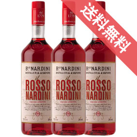 【正規品・取り寄せ品】ロッソ ナルディーニ 1000ml 24度　3本セット ナルディーニ/イタリア/ヴェネト州 バッサーノ デル グラッパ/リキュール/ 1000ml × 3 【フードライナー】【1513】