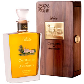【正規品・取り寄せ品】ベルタ カステッレット デッラ アンヌンツィアータ ＜木箱入り＞ 700ml / 43度 CASTELLETTO DELL'ANNUNZIATA Grappa グラッパ/ブランデー/イタリア/ピエモンテ州 モンバルッツォ/フードライナー【希少品】【1602】