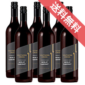 【正規品・取り寄せ品】サザン・クロス　ホークスベイ・メルロ・カベルネ 750ml 6本セット Southern Cross Hawkes Bay Merlot Cabernet サザン クロス/ニュージーランドワイン/ホークス・ベイ/赤ワイン/ミディアムボディ/中口/ 750ml × 6 /ヴィレッジ・セラーズ