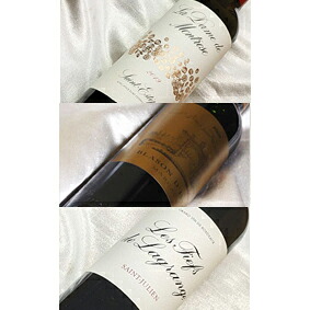 メドック格付け 人気の2級3級シャトーのセカンドワイン ハーフボトル飲み比べ3本セットVer.1 【赤ワインセット】