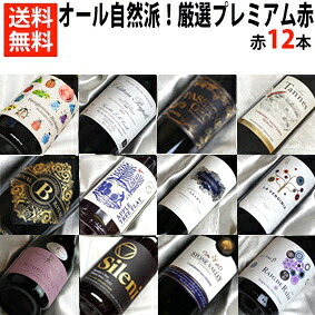 オール自然派　 厳選プレミアム赤ワイン 飲み比べ 12本セット Ver.15 ビオロジックワイン もたくさん入っています！ 【赤ワインセット】【 750ml × 12 】【自然派ワイン ビオワイン 有機ワイン 有機栽培 bio オーガニックワインセット】【 通販 販売】