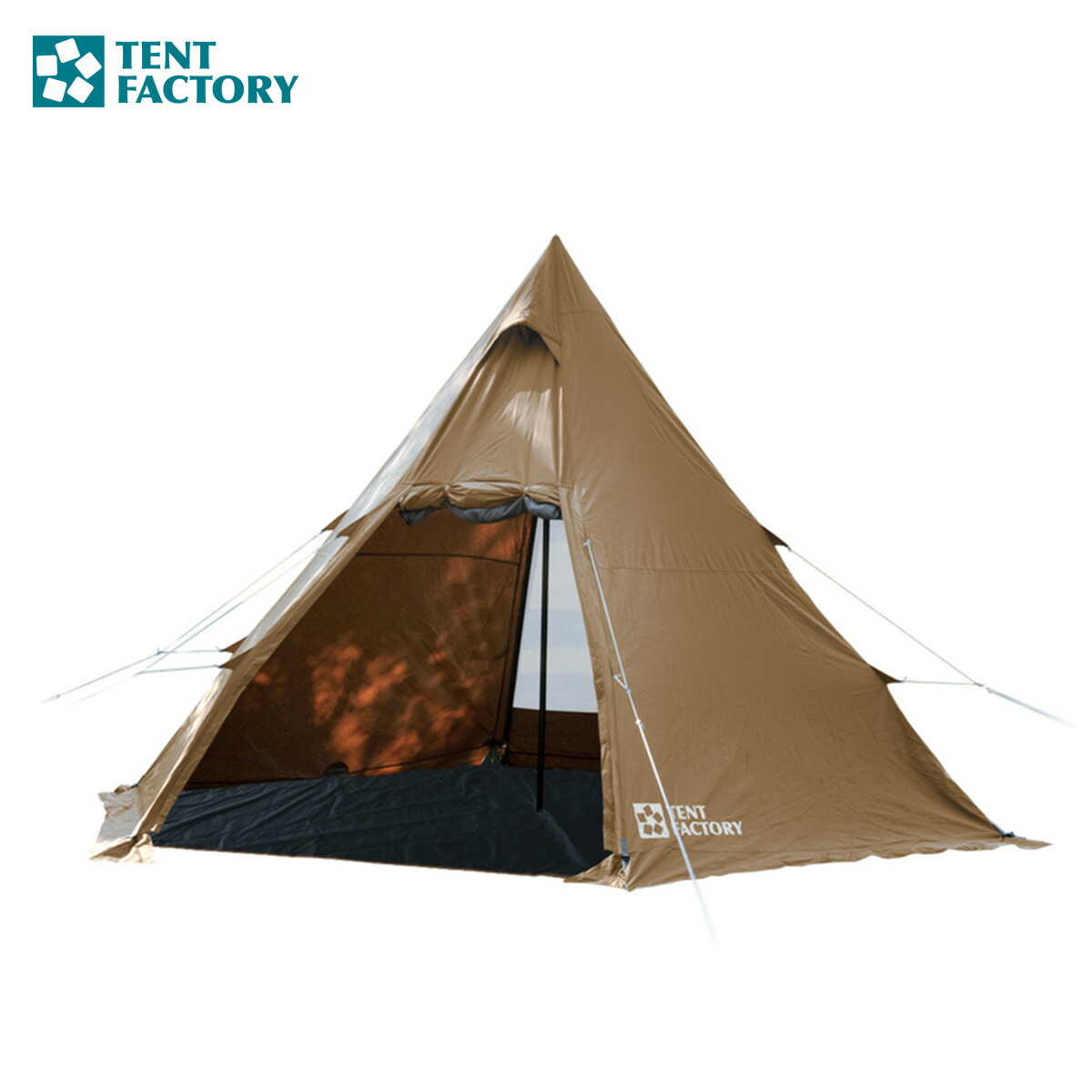 楽天市場】テントファクトリー TENT FACTORY Hi-TCワンポールテントR1（TF-TCP6R1 DBE）460×390×280(h)cm  アウトドアキャンプ : ヒロセネットショップ楽天市場店