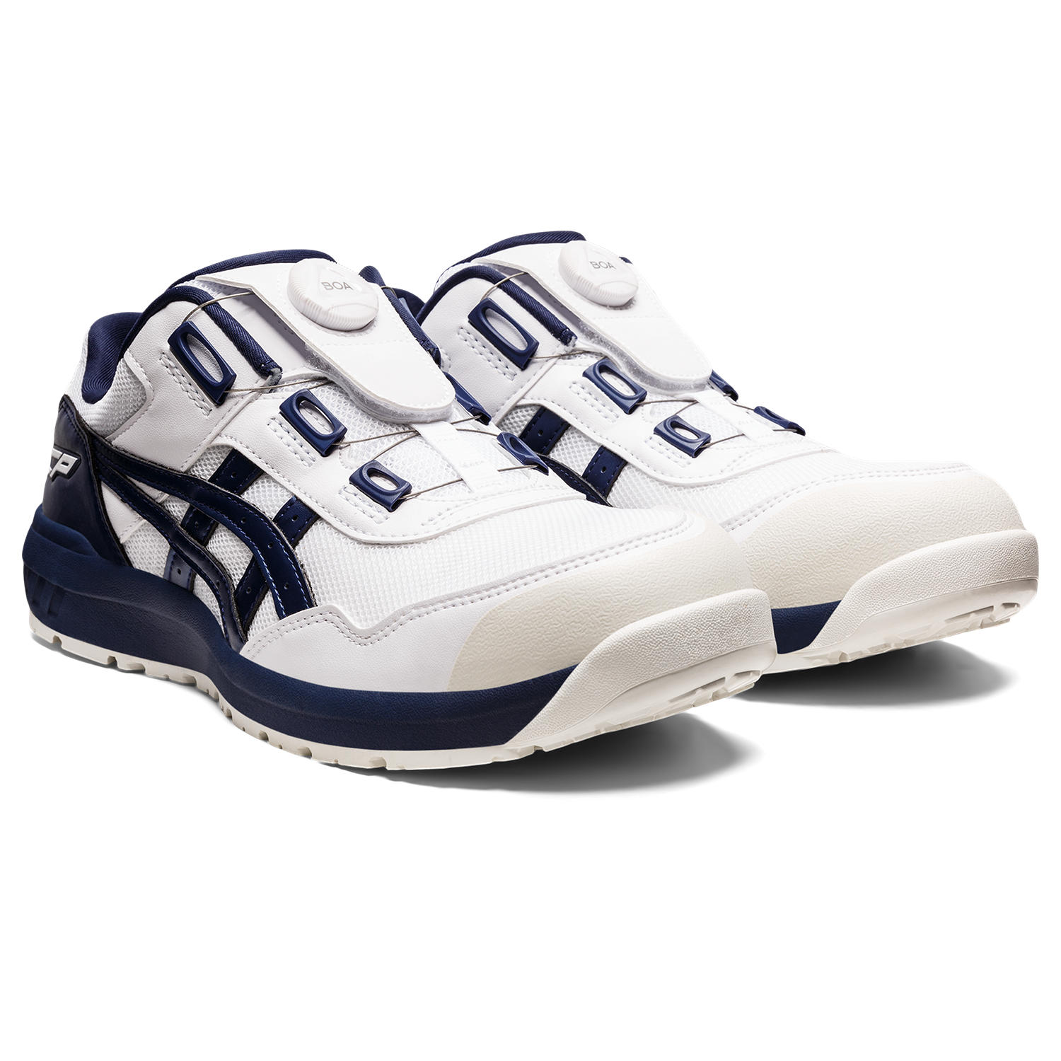 ASICS アシックス ウィンジョブ CP209BOA 白いこと×ピーコート 25.5糎 / メンズ シューズ スニーカー 置き目とり捨てる 安全性のある靴 アシックス cp209boa