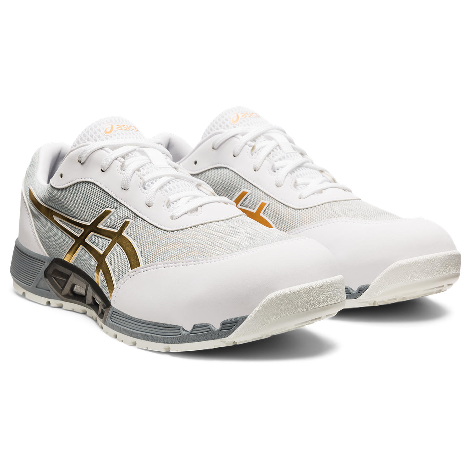 ASICS アシックス ウィンジョブ CP212AC 白いこと×ピュアゴールド 27.5糎 / メンズ スニーカー シューズ 通気性
