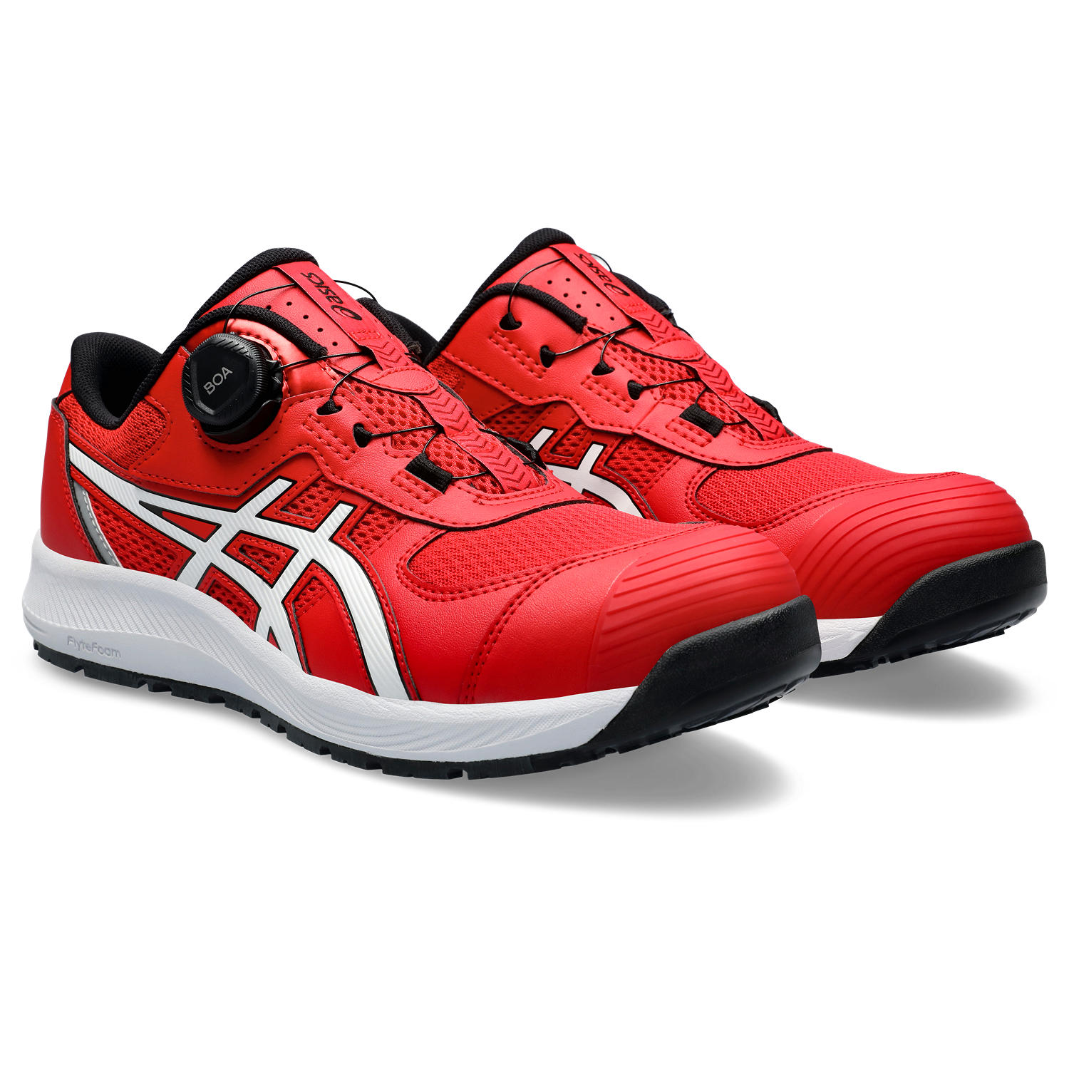 ★エントリーでポイント10倍★ ASICS アシックス ウィンジョブ CP219BOA クラシックレッド×ホワイト 27.5cm / スニーカー メンズ シューズ BOAフィットシステム クッション性 安全靴 アシックス cp219boa|ヒロセネットショップ店