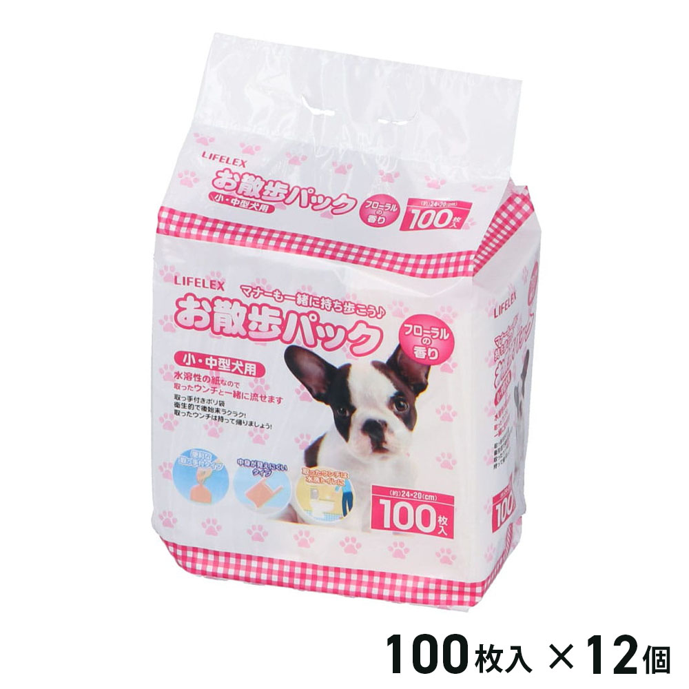 ★エントリーでポイント10倍★ コーナンオリジナル LIFELEX ライフレックス お散歩パック 100枚&times;12個セット / 犬用 ペット マナー フン取り お出かけ お散歩グッズ うんち取り ケース販売 コーナン｜ヒロセネットショップ店