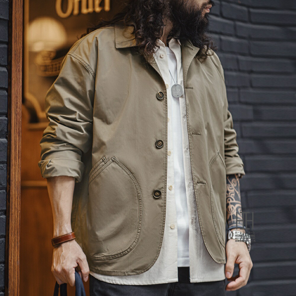 楽天市場】RENSING フレンチワーク ダブル ジャケット 大きいサイズ