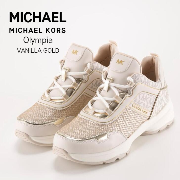 MICHAEL KORS メッシュスニーカー ホワイト ZUMA メタリック ＆ メッシュ スニーカー