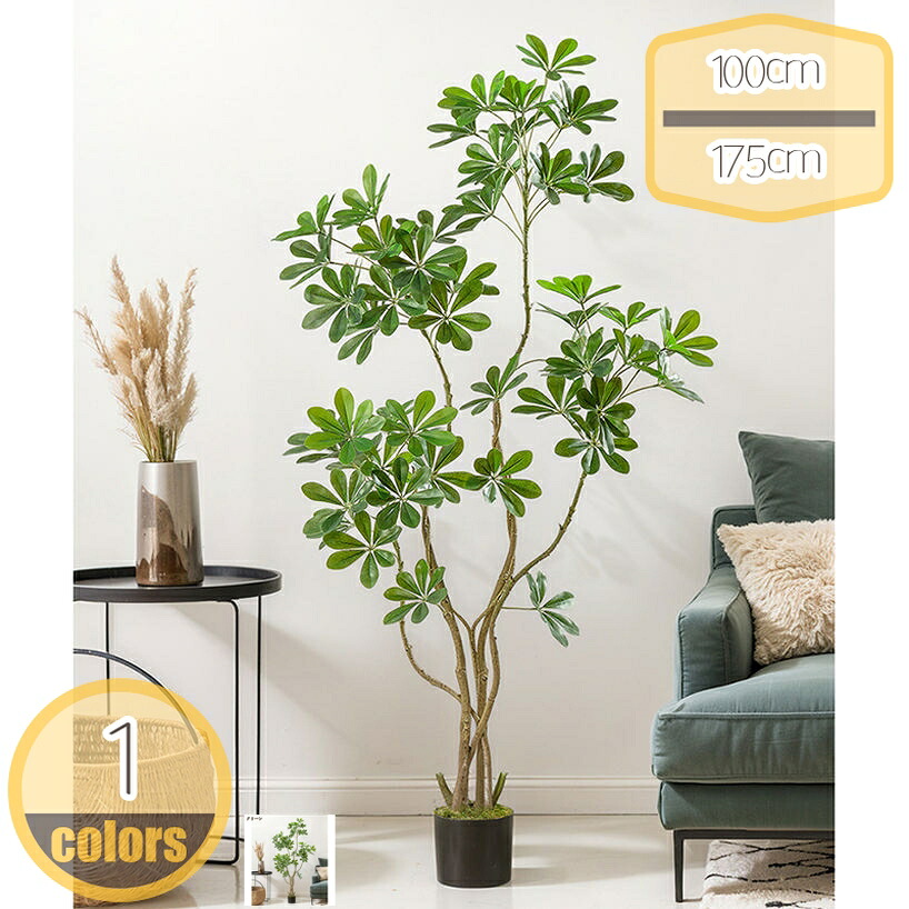 500円OFFクーポン 観葉植物 大型 シェフレラ 常緑樹 フェイクグリーン おしゃれ 鉢植え 人工観葉樹 シンプル 大サイズ インテリア 寒さに強い 室内 新築祝い 御祝 お祝い シンプル リアル 水やり不要 世話がない 観覧植物 フェイク観葉植物 hikari-plus|HIKARIplus