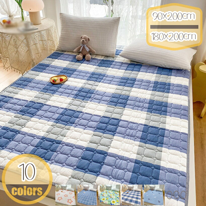 1000円OFFクーポン券 夏用寝具 臥榻パッド シングル 中綿入り口・入口 敷パッド 夏用 好いたらしい 寝心地好いたらしい 肌ざわり好いたらしい敷きパッド 花柄 防壁蝨目 やわらかい 吸汗 速乾 天然ゴムダンス楽隊付き添い人 ダブル 臥榻つや消し 敷き妙 通気性 蒸れない マットレスパッド 寝汗吸いいれるつや消し hikari-plus