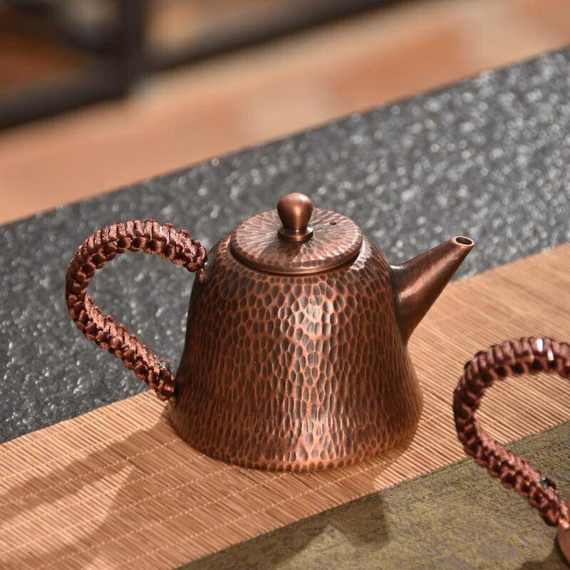 ちょうどいいサイズ 煎茶道具 200ML 急須 ティーポットポット 使いやすい容量 煎茶 玉露 日本煎茶 手作り中国 茶道具 功夫茶 ウーロン茶 ハンドメイド 手打ち 純銅 健康 おしゃれ ギフト プレゼント