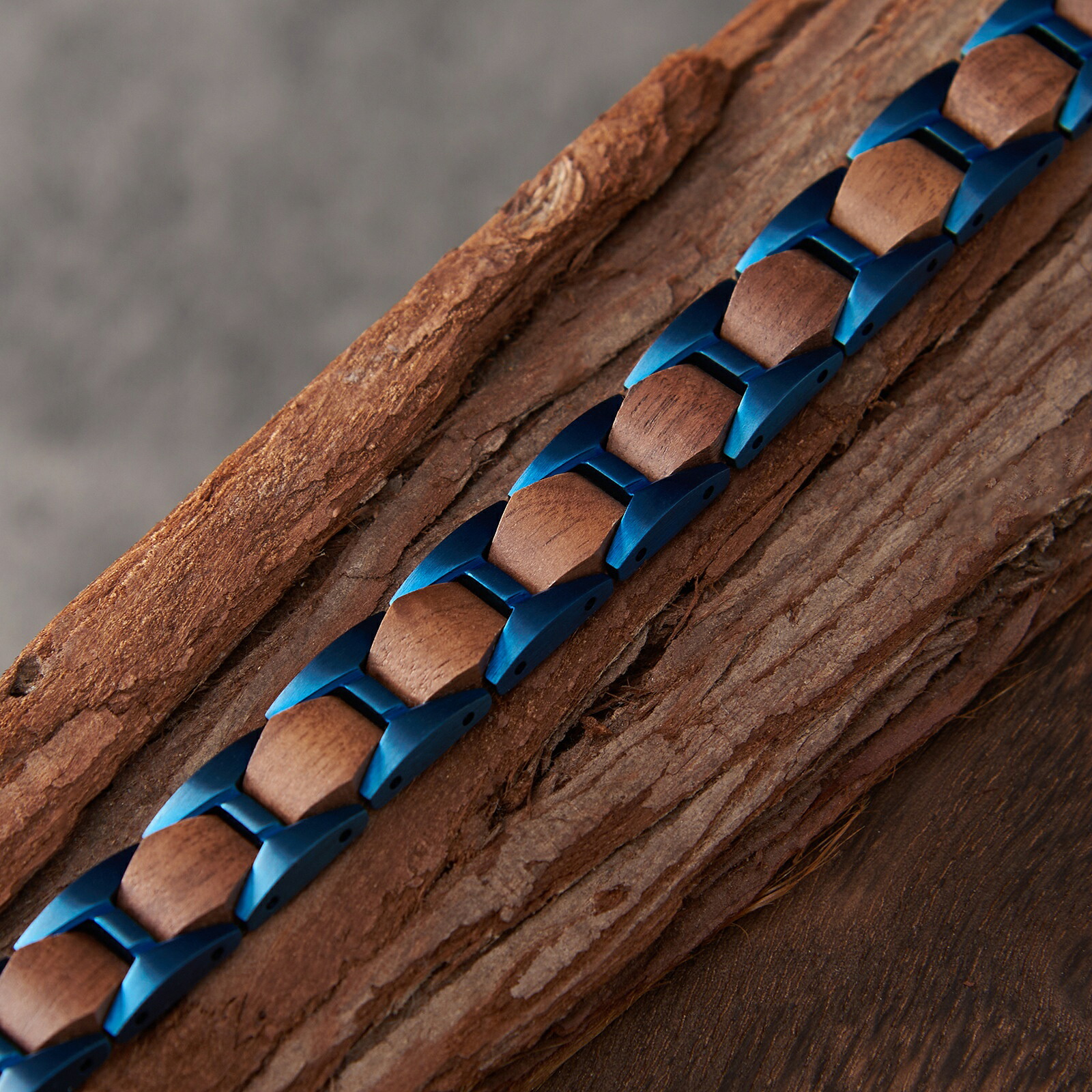 クルミ木×ステンレス鋼の手作り腕輪 宝飾品 ウォルフラム鋼 Tungsten バングル お手てお手伝いさん 父の日 差し上げ物 差し上げ物 ボビーソックス