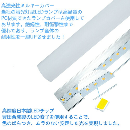 Led蛍光管 直管型ledランプ 80w消費電力 110w形直管 2369mm lm R17d口金 グロー式工事不要 ラピッドスタート 昼白色5000k 直管蛍光灯 蛍光灯 高輝度 Seal限定商品 直管蛍光灯