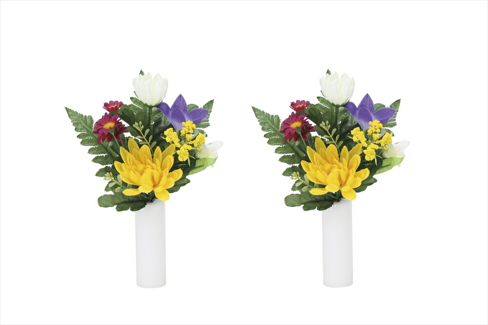 光触媒 光の楽園 受注制作の為 発送まで約2週間程度かかります １１０ａ２５ ホルダー付き 仏花菊２個セット