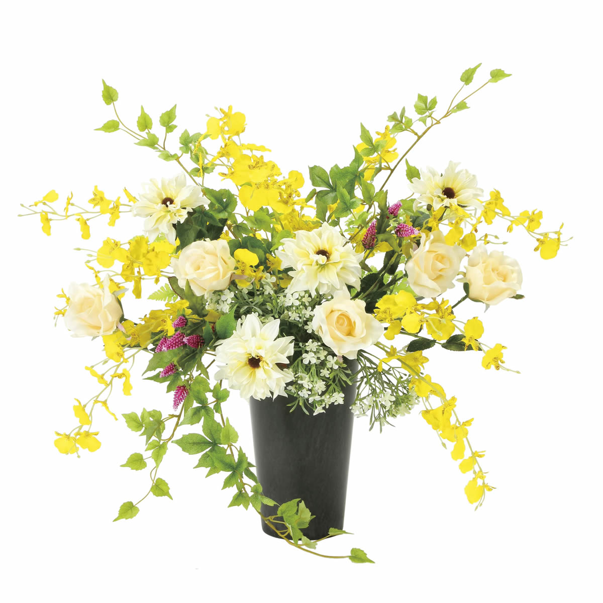 光触媒 光の楽園 ツインソフトローズ【アートフラワー 造花】(2369R150)｜花と観葉植物の専門店 光の楽園 12,045円