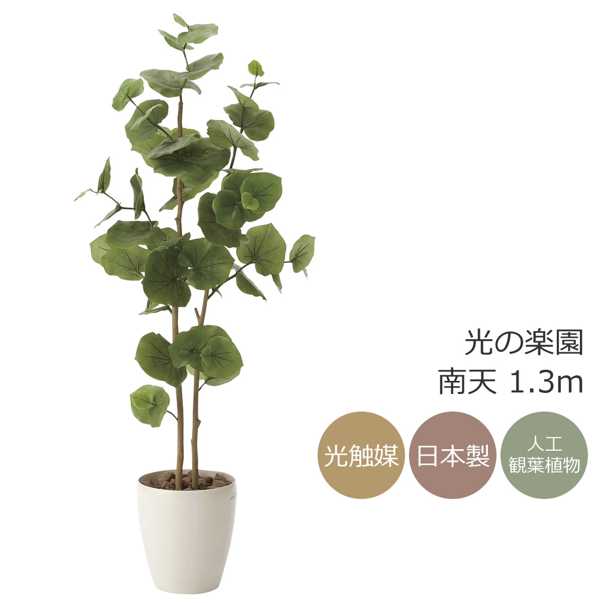 光の楽園 光触媒加工 人工観葉植物 トフレッシュアンソリューム 390A60